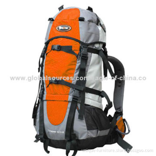 Hiking Backpack, Made of Nylon Polyester and Canvas, for moutain useNew